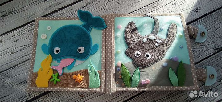 Развивающая книга Морская тематика