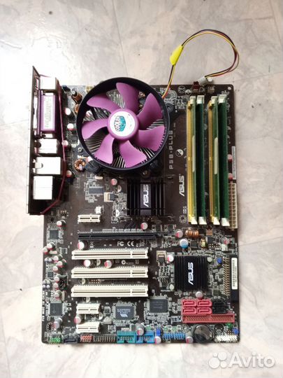 Материнская плата на 775 сокете 2 гб 2 ядра