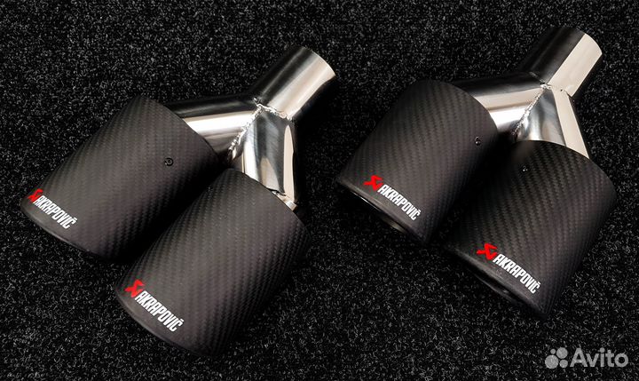 Насадки на глушитель Akrapovic style 63 - 89 (2 ви