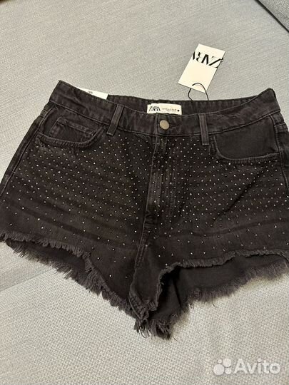 Шорты новые zara со стразами