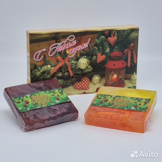 Набор 14 мыло для нежного ухода с новым годом