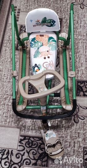 Детский снегокат с ручкой