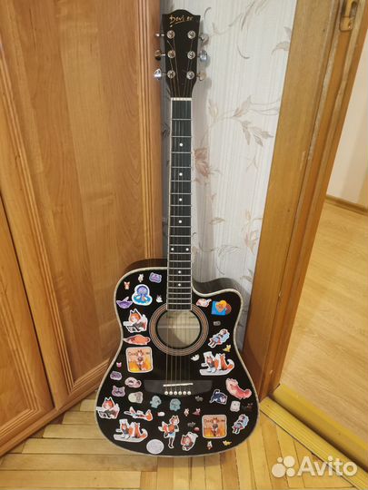 Гитара Deviser L-806-BK (+ чехол, медиаторы, капо)