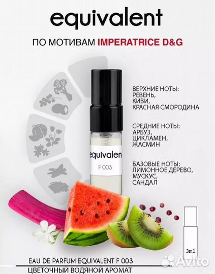 Пробники духов женские набор, туалетная вода