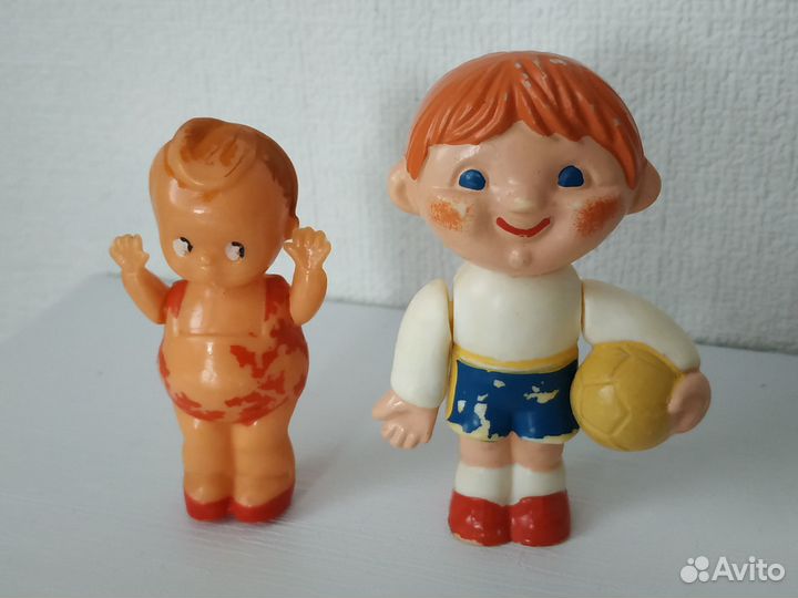 Небольшие игрушки СССР пластик полиэтилен резина