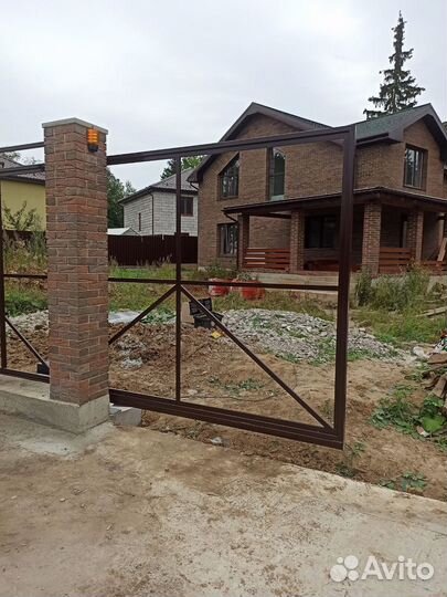 Откатные ворота с установкой