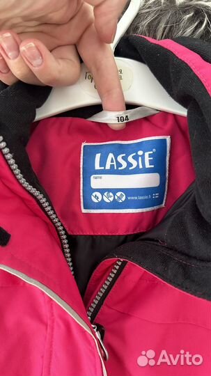 Парка куртка для девочки lassie 104 с флиской