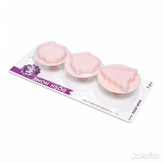 Формочки с печатью для печенья vela, зима, 3 шт