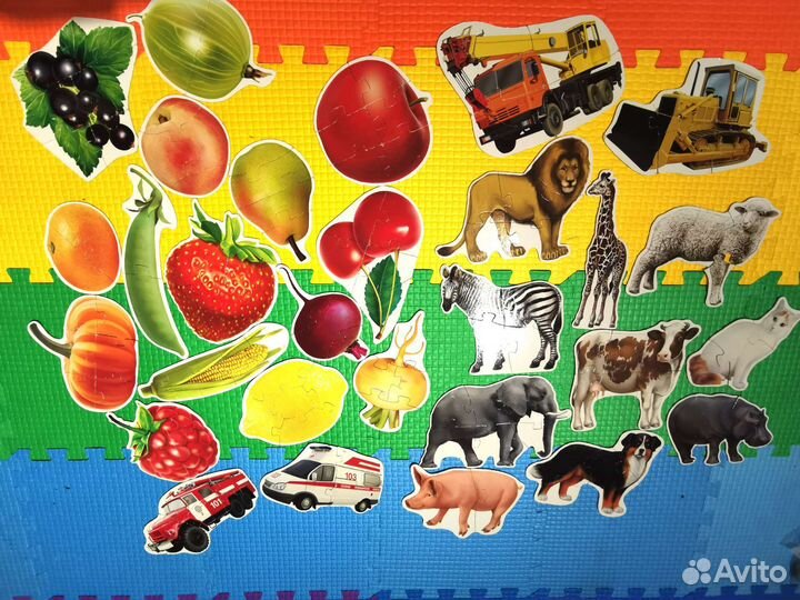 Игрушки для малышей, пазлы мозаика магнитная