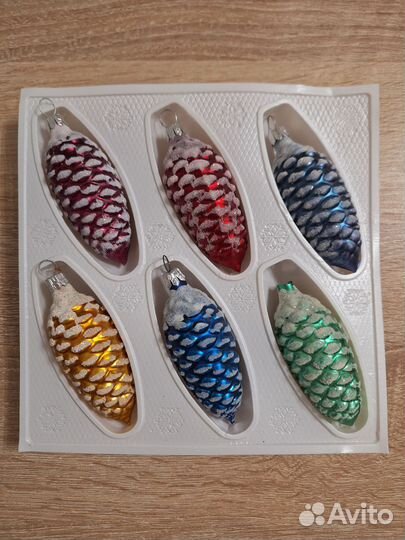 Елочные игрушки стекло