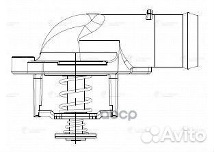 Термостат VW touareg/transporter 2.5TD 03-10 LT