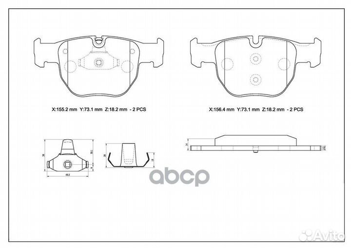 Колодки тормозные дисковые Avantech (противоскр