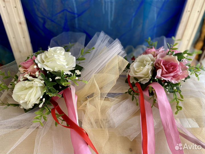 Свадебные украшения на машину