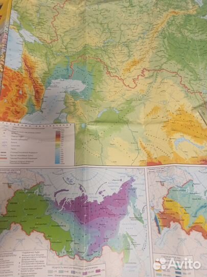 Настенная карта России