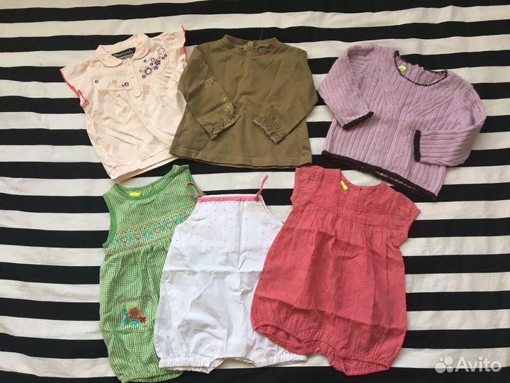 Вещи новые пакетом на девочку 56-68