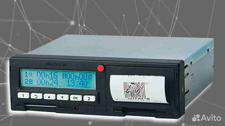 Цифровой автомобильный тахограф Штрих-М, с скзи