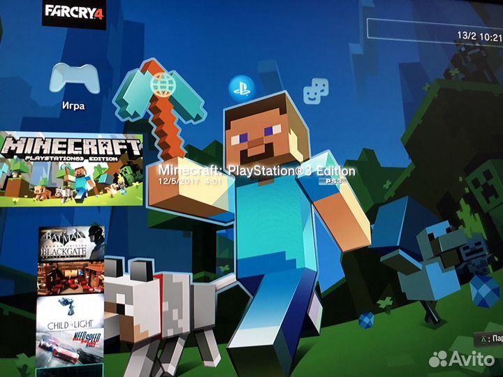 PS3 Slim 500 Gb + 133 игры и 2 новых джойстика