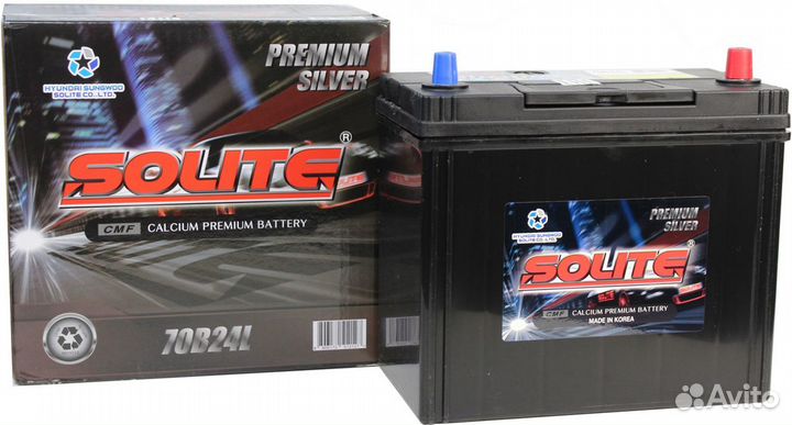Аккумулятор Solite Silver 59Ач 70B24L
