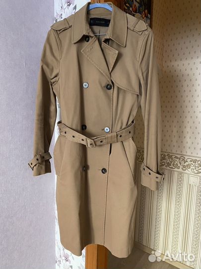 Плащ тренч женский 46 48 zara