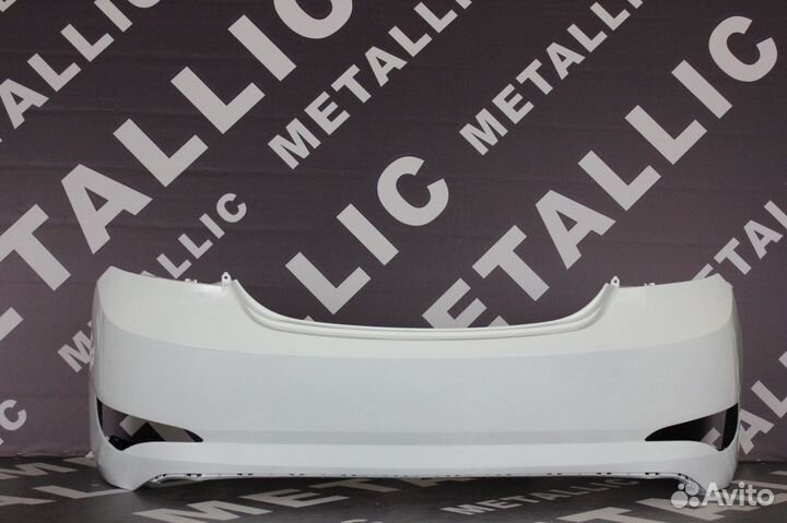 Бампер Солярис задний 14 год в цвет седан