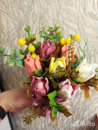 Букет цветов из мыла. Мыльный букет. Цветы