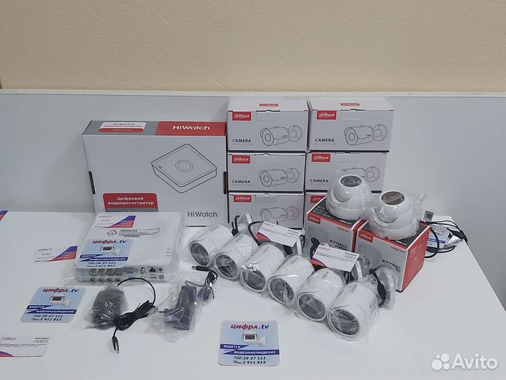 Комплект видеонаблюдения 8 камер IP67