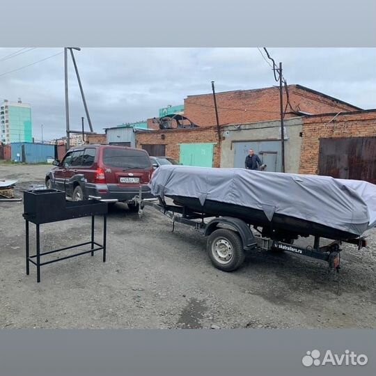 Комплект Лодка мотор телега