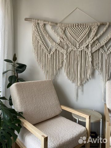 Большое панно макраме