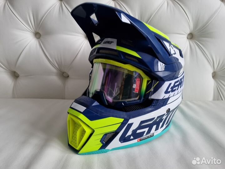 Шлем Leatt Moto 7.5 V23 Blue Enduro