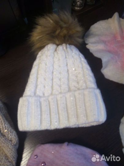 Шапки, шарф и снуд шерстяные