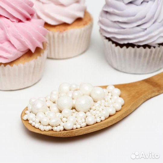 Кондитерская посыпка воздушный дутый рис (шарики)