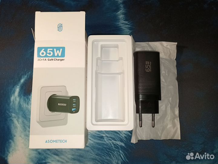 Зарядное устройство asometech GaN 65 Вт