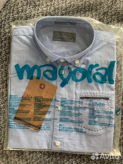 Новая рубашка для мальчика 104