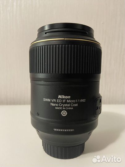 Объектив nikon nikkor AF-S VR Micro 105 mm f2.8