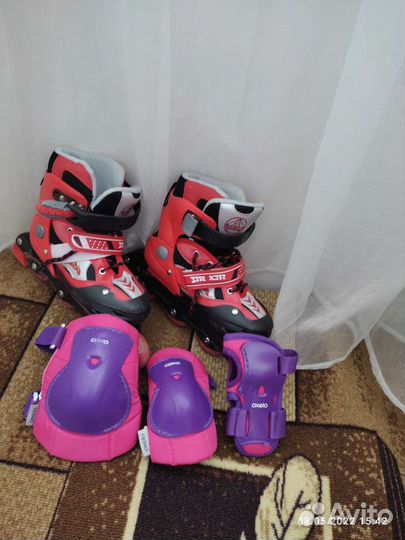 Роликовые коньки детские раздвижные