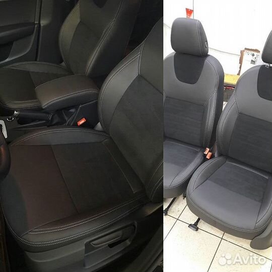 Чехлы Премиум Класса Алькантара Ford Focus 3 Trend