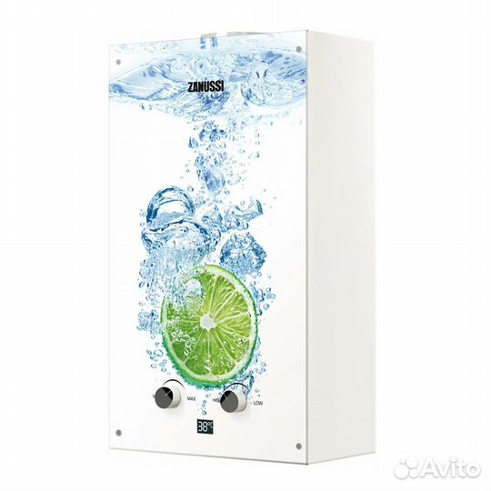 Газовая колонка Zanussi GWH 10 Fonte Glass Lime