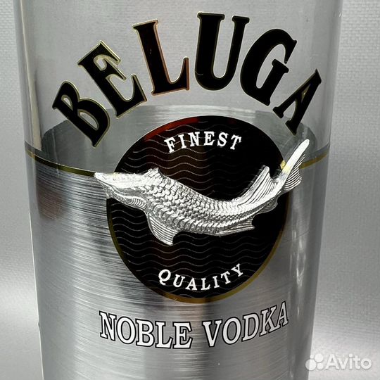 Beluga Бутылка пустая (1 л) от водки Белуга