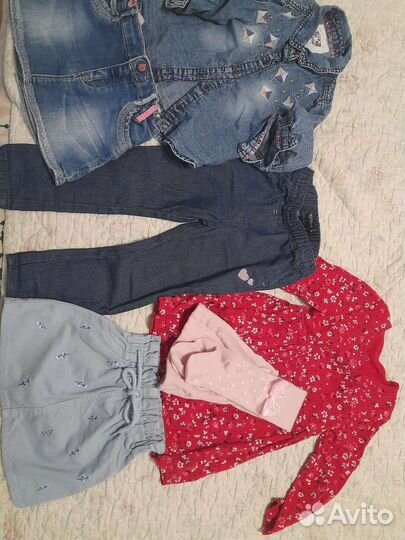 Вещи пакетом для девочки 86-92