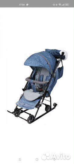 Детские санки коляска