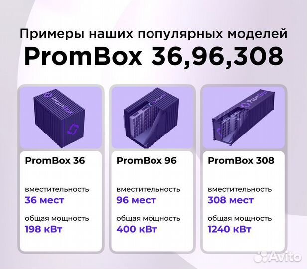 Контейнер для майнинга на 120 мест полная сборка