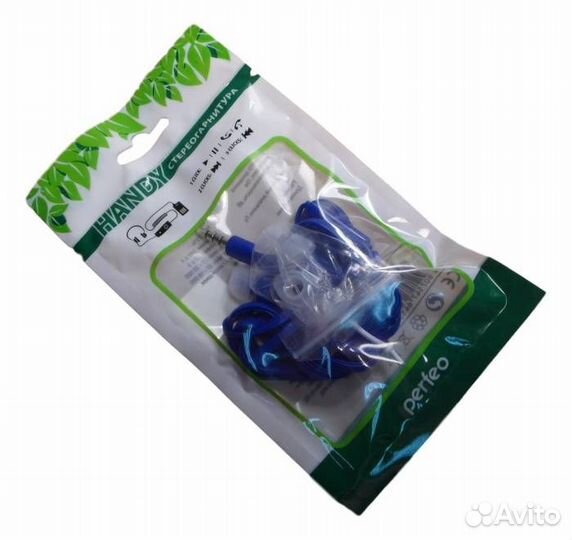 Наушники Perfeo handy с микрофоном. Фиолетовые