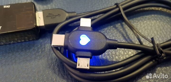 USB-кабель 3-в-1 Type-C, microusb, Lightning