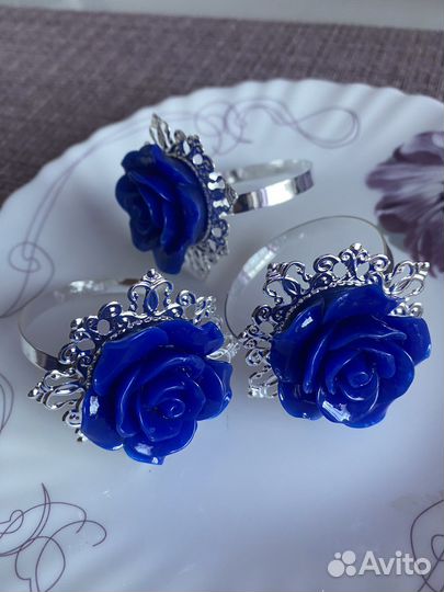 Кольцо для салфеток Роза белая