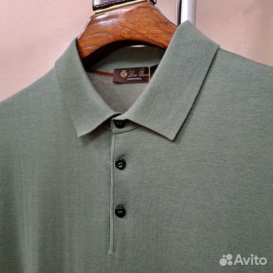Футболка поло loro piana premium трикотаж