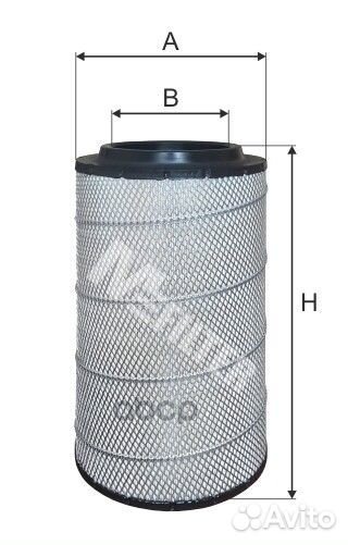 A563 фильтр воздушный H538,5 D240 d148 liebh