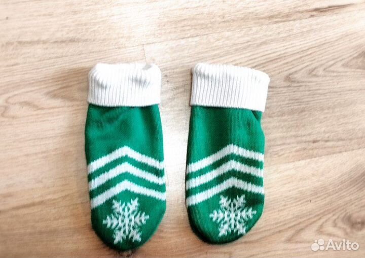 Зимний комплект шапка шарф варежки