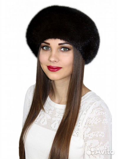 Норковый берет, новый
