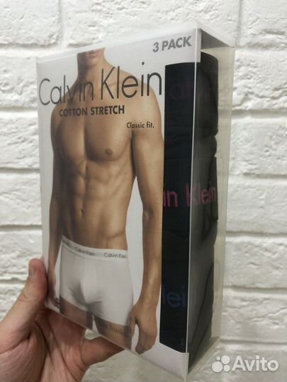 Комплект трусов Calvin Klein S 3 шт, оригинал