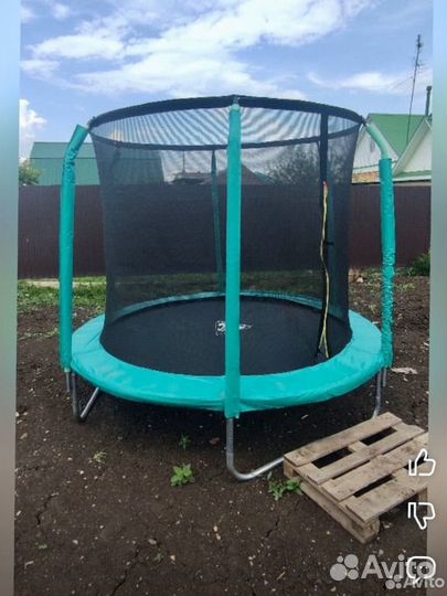 Батут с сеткой 183, 366, 427, 488 см